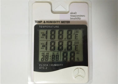 Indoor / Outdoor Mini Digital Hygro Thermometer LCD Display With Probe